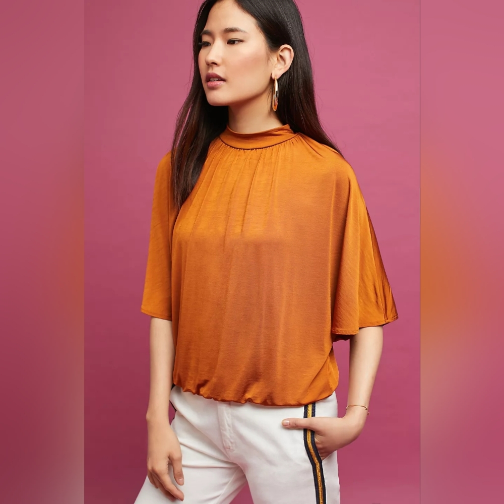 Anthropologie Dolman Shine Top